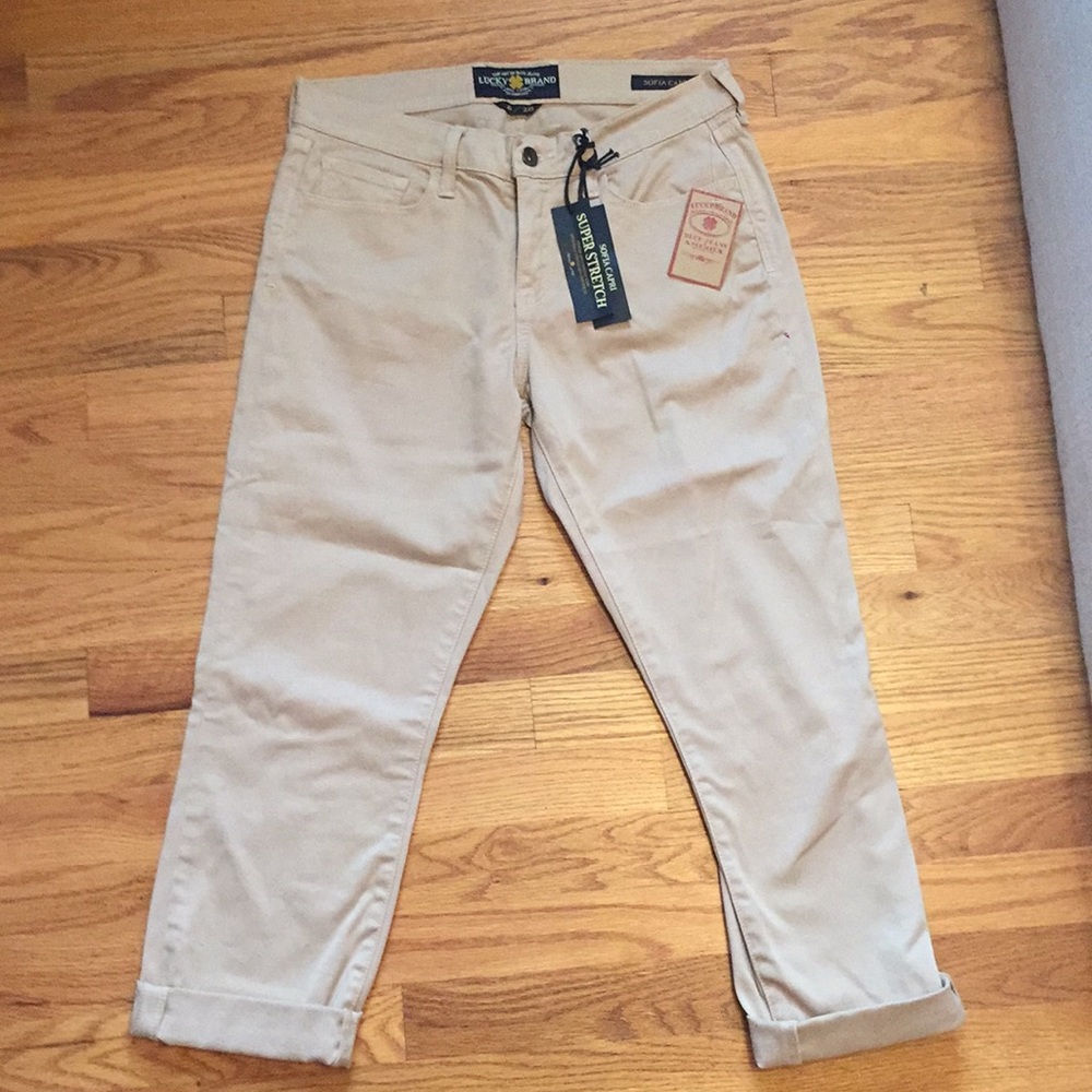 NWT Lucky Brand super stretchy Sofia capri